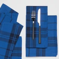 Danica Brands Now Designs By Danica Second Spin 20" Napkins (Set Of 4) | Indigo -Dinnerware Shop 1046003 np4 second spin indigo am3