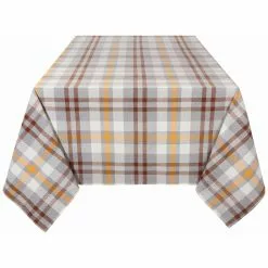 Danica Brands Now Designs By Danica Second Spin 60" X 120" Table Cloth | Maize Plaid