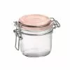 Bormioli Rocco 6.75oz Swing Top Fido Jar | Pink Top