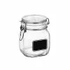 Bormioli Rocco 0.75L Swing Top Storage Jar With Chalkboard Label -Dinnerware Shop 149280mrg321656
