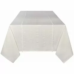 Danica Brands Danica Heirloom 60" X 90" Woven Tablecloth With Tassels | Blanca