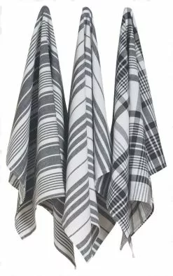 Danica Brands Now Designs By Danica Jumbo Dishtowels (Set Of 3) | Black
