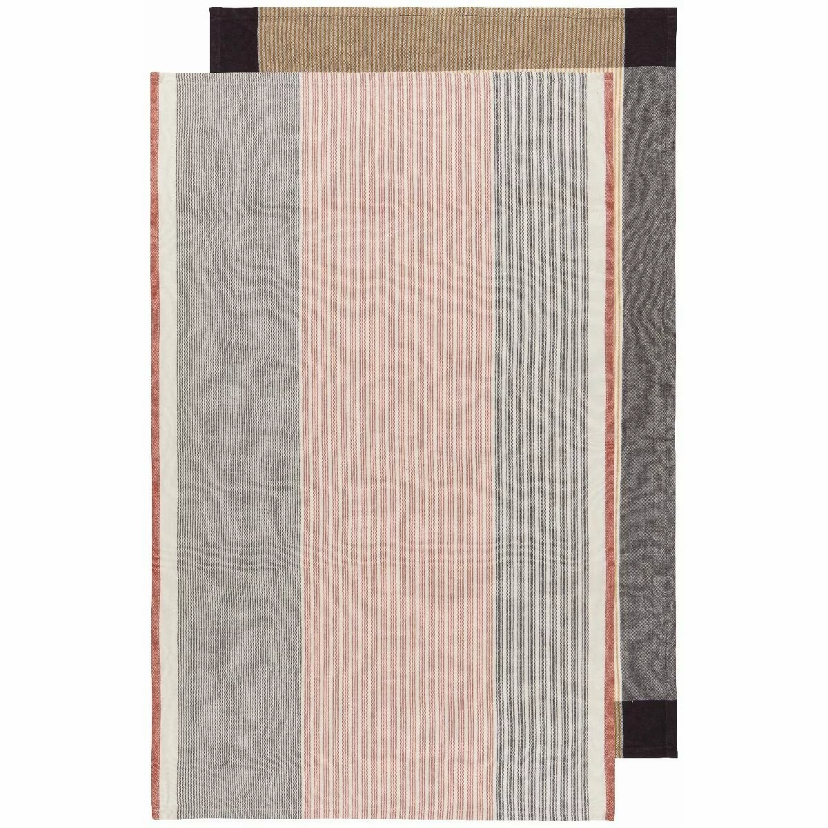 Danica Brands Danica Heirloom Array Stripe Dishtowels (Set Of 2) | Shadow