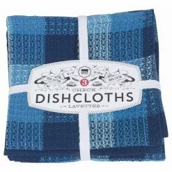 Danica Brands Now Designs By Danica Check Dishcloths (Set Of 3) | Indigo