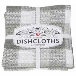 Danica Brands Now Designs By Danica Check Dishcloths (Set Of 3) | London Gray