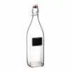 Bormioli Rocco 33.75oz Swing Top Glass Bottle With Chalkboard Label -Dinnerware Shop 314720mbe321656