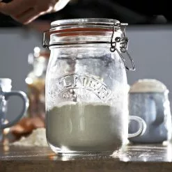 Kilner Swing Top Round Glass Jar | 1L -Dinnerware Shop 34jar6