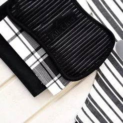 All-Clad Silicone Pot Holder | Black -Dinnerware Shop 39214 all clad black silicone and cotton pot holder 1