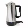 Capresso 12-Cup Electric Coffee Perk With Glass Lid | Stainless Steel -Dinnerware Shop 405.05 silo hr