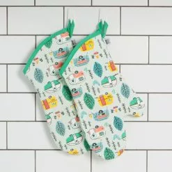 Danica Brands Danica Jubilee Quilted Oven Mitt | Happy Camper 9 Danica Brands Danica Jubilee Quilted Oven Mitt | Happy Camper -Dinnerware Shop 515154 mitt happy camper am2