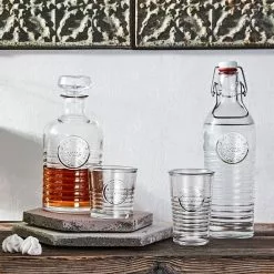 Bormioli Rocco Officina 1825 Clear Bottle With Swing Top - 33.75 Oz -Dinnerware Shop 540621mba321990 1