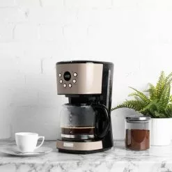 Haden 12-Cup Coffee Maker | Putty Beige -Dinnerware Shop 70027 puttycoffeemachine lifestyle 900x