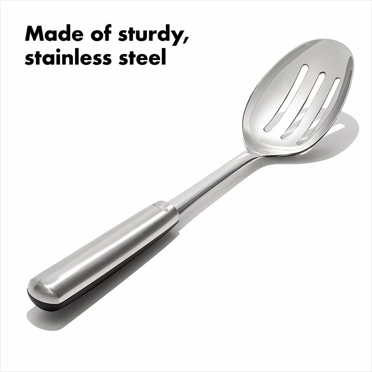 OXO Steel Slotted Spoon 4 OXO Steel Slotted Spoon - Image 2