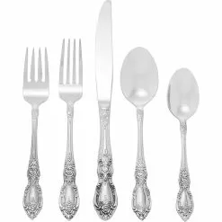 Oneida 18/0 Stainless Steel 45-Piece Flatware Set | Wordsworth