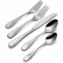 Oneida Brushed Satin 18/0 Stainless Steel 45-Piece Flatware Set | Voss -Dinnerware Shop 71d0mvcl8kl. ac sl1500 1