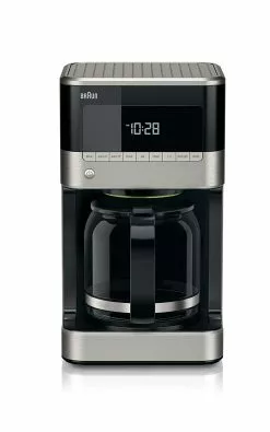 Braun BrewSense 12-Cup Drip Coffee Maker | Black & Stainless