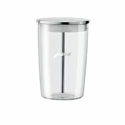 Jura ENA 8 Automatic Coffee & Espresso Machine With Touch Screen | Nordic White + Smart Connect + Glass Milk Container + Replacement Water Filter & Descaling Tabs -Dinnerware Shop 72570 jura glass frother for espresso machines 1