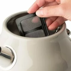 Haden Dorset 7-Cup Stainless Steel Electric Kettle | Putty Beige -Dinnerware Shop 75002dorsetkettledetail4 73f01359 1d33 4d3b baa9 b5f0e7962840