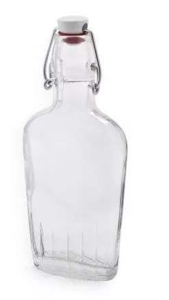 Bormioli Rocco 8.5oz Swing Top Glass Flasks | 6-pack -Dinnerware Shop 8.5oz fiaschetta swing top flask 388540mbb321990 2