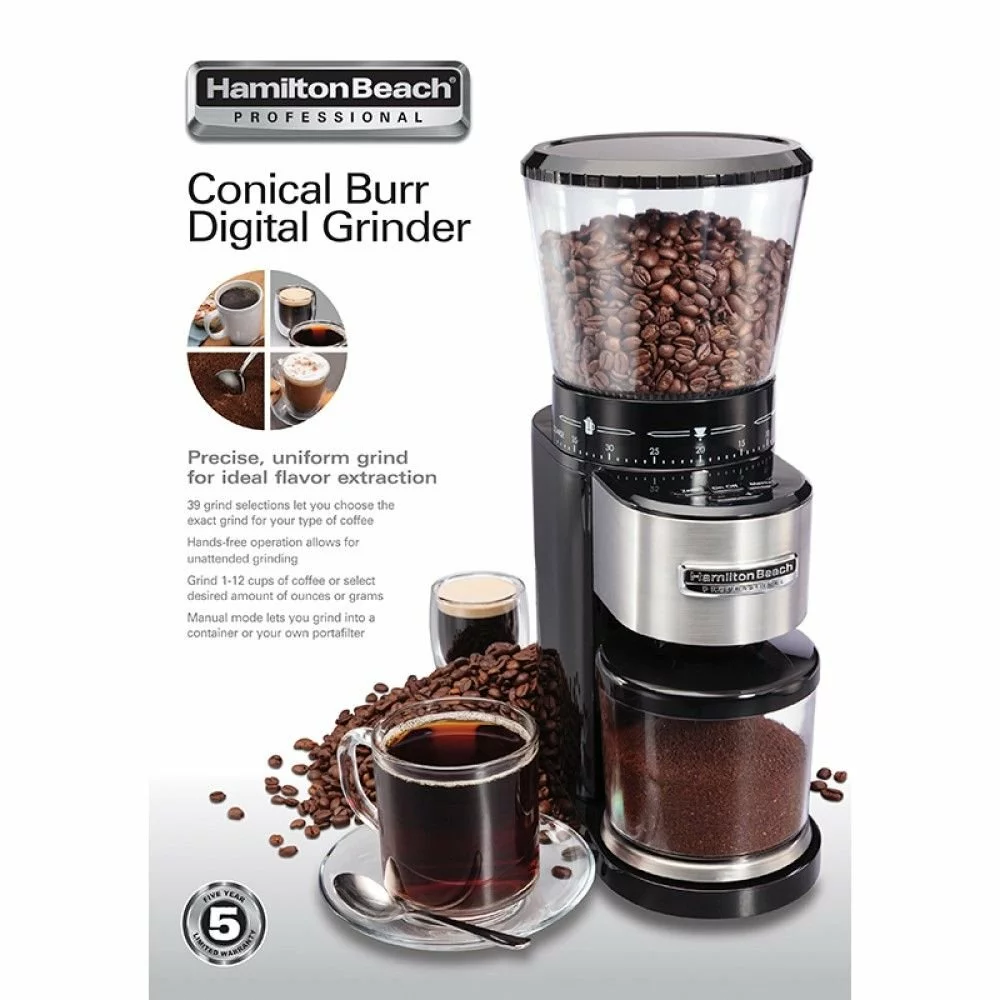 Hamilton Beach Home Hamilton Beach Professional Conical Burr Grinder 6 Hamilton Beach Home Hamilton Beach Professional Conical Burr Grinder - Image 4