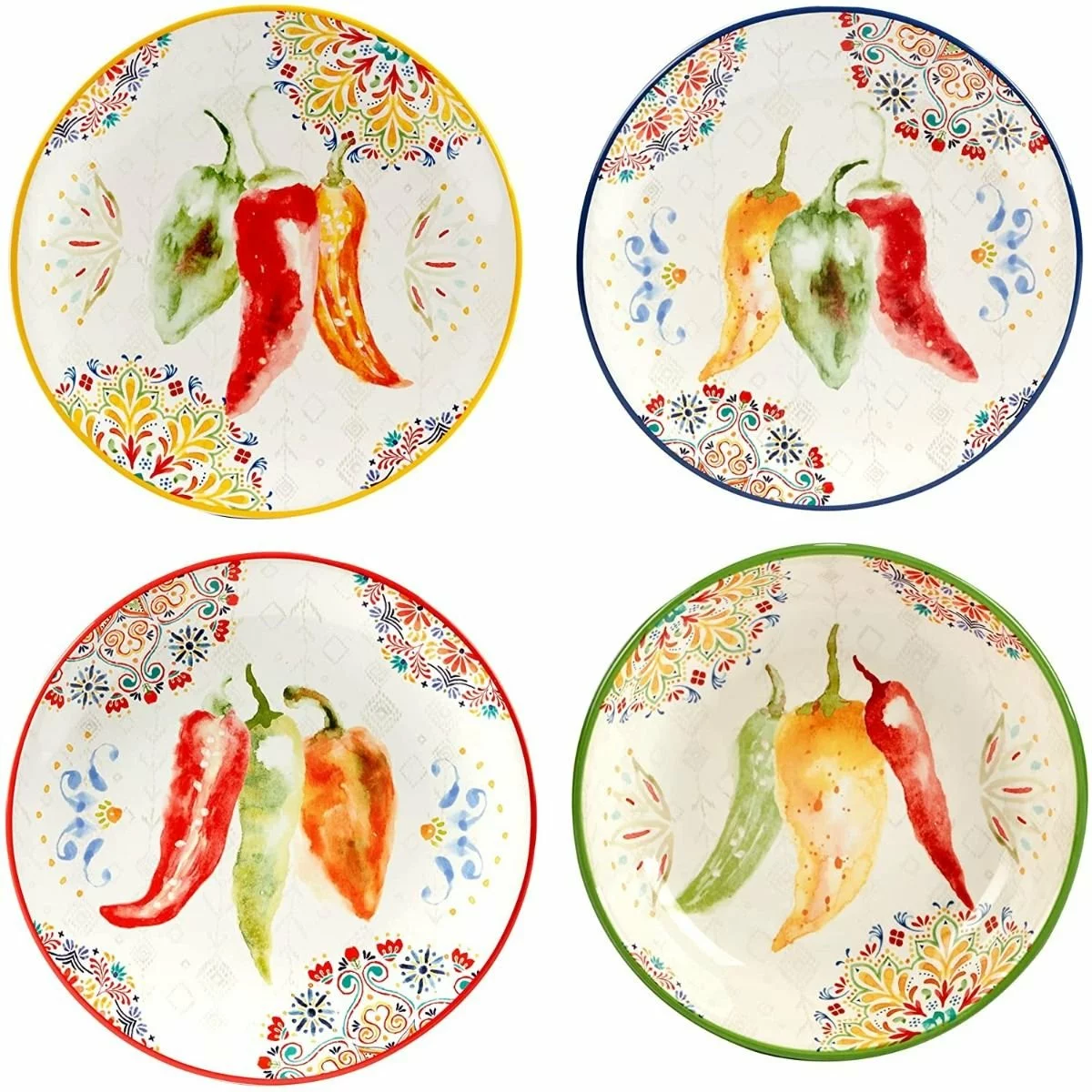 Certified International 8.75" Salad Plate (Set Of 4) | Sweet & Spicey 3 Certified International 8.75" Salad Plate (Set Of 4) | Sweet & Spicey