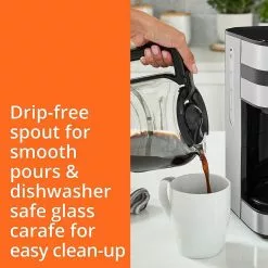Krups Simply Brew 10-Cup Digital Drip Coffee Maker | Stainless Steel -Dinnerware Shop 81inpg3foel. ac sl1500