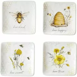 Certified International 6" Canape Plate (Set Of 4) | Bee Sweet