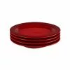 Le Creuset 8.5" Salad Plates - Set Of 4 | Cerise/Cherry Red -Dinnerware Shop 848954 1920x