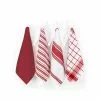 All-Clad Woven Kitchen Towels (4-pack) | Chili