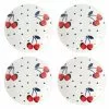 Kate Spade Vintage Cherry Dot Collection | 4-Piece Tidbit Plate Set 1 Kate Spade Vintage Cherry Dot Collection | 4-Piece Tidbit Plate Set -Dinnerware Shop 890978 whr