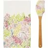 C.R Gibson (One Coast) C.R. Gibson Kitchen Dish Towel + Spatula Gift Set | Watercolor Garden -Dinnerware Shop 91shipgd70l. ac sl1500