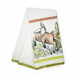 Everything Kitchens Barnyard Baby Animals Tea Towel + Pot Holder Set | "Caprine Caper Goats" - Kid -Dinnerware Shop babygoattowel 1 1