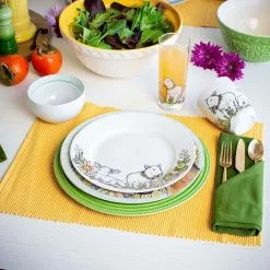 Everything Kitchens Barnyard Baby Animals Dinnerware & Serveware Collection -Dinnerware Shop barnyard baby farm animals sheep set lifestyle 1