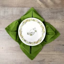 Everything Kitchens Barnyard Baby Animals 28-Piece Dinnerware Set | "Caprine Caper Goats" - Kid -Dinnerware Shop barnyard baby farm animals tabletop baby goat lifestyle 2 1