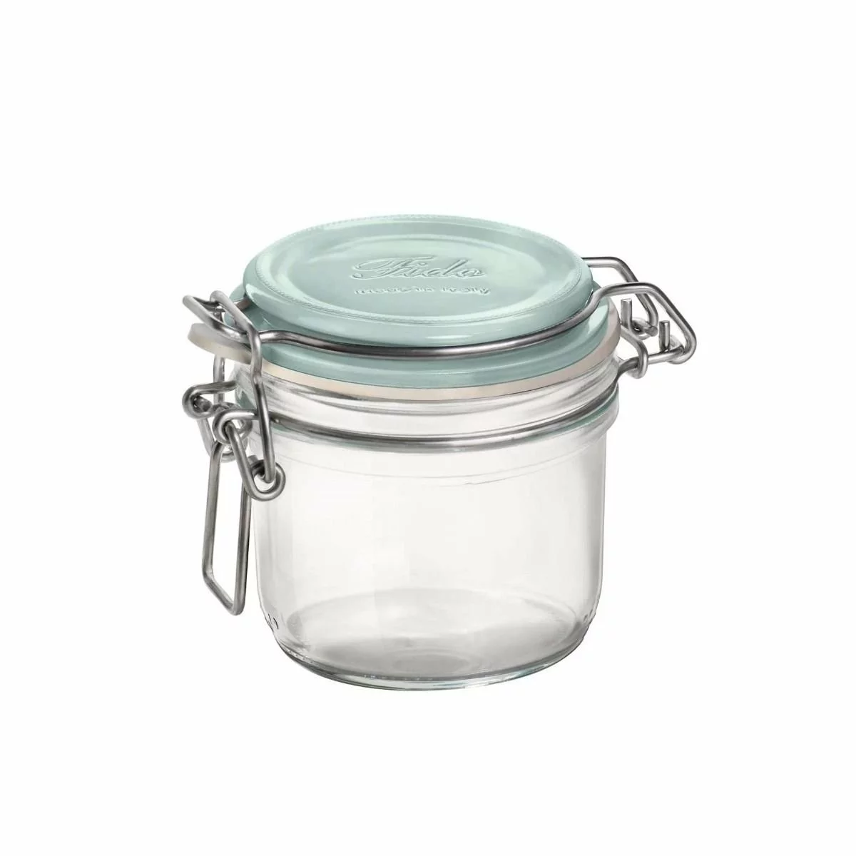 Bormioli Rocco 6.75oz Swing Top Fido Jar | Blue Top 3 Bormioli Rocco 6.75oz Swing Top Fido Jar | Blue Top