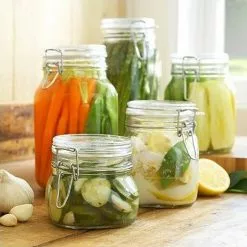 Bormioli Rocco 0.5L Swing Top Fido Glass Jars | 30-pack -Dinnerware Shop bormioli rocco fido canning jar 1 liter lifestyle 1 149220m04321991 1 5