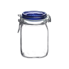 Bormioli Rocco 1L Swing Top Fido Canning Jar | Blue Lid 1 Bormioli Rocco 1L Swing Top Fido Canning Jar | Blue Lid -Dinnerware Shop bormioli rocco fido canning jar with hinged blue lide 1 liter 149530m04321877