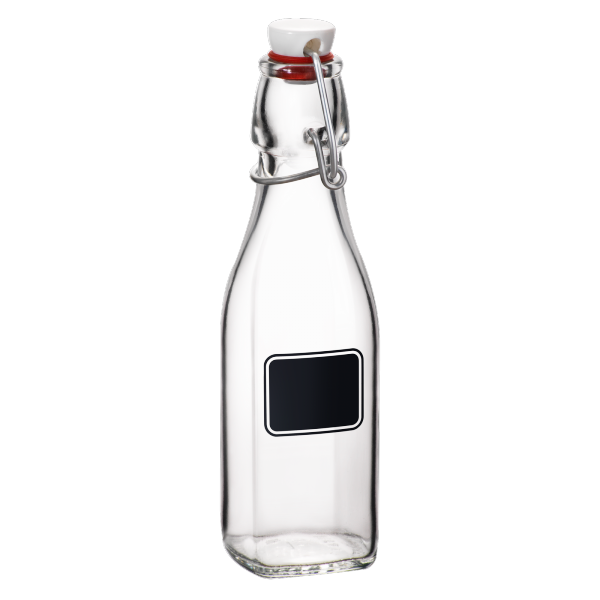Bormioli Rocco 8.5oz Swing Top Bottle W/ Chalkboard Label 3 Bormioli Rocco 8.5oz Swing Top Bottle W/ Chalkboard Label