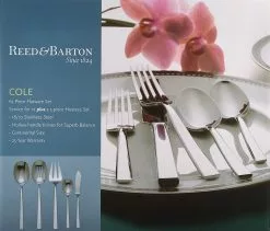 Reed & Barton Legacy Collection - 65 Piece Cole Flatware Set -Dinnerware Shop cole2