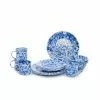 Crow Canyon Home Crow Canyon 16 Piece Enameled Dinnerware Set Blue -Dinnerware Shop crow canyon 16 piece enameled dinnerware starter set dssdbm
