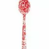 Crow Canyon Home Crow Canyon Enameled Serving Spoon Red Marble -Dinnerware Shop d51rm