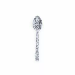 Crow Canyon Home Crow Canyon Enameled Slotted Spoon Grey Marble