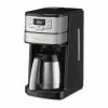 Cuisinart 10-Cup Automatic Grind & Brew Coffeemaker With Thermal Carafe | Black & Stainless Steel