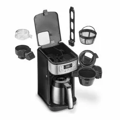 Cuisinart 10-Cup Automatic Grind & Brew Coffeemaker With Thermal Carafe | Black & Stainless Steel -Dinnerware Shop dgb 450 4