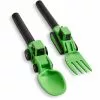 Masontops Dinneractive Construction Utensil Set Of 2 Green -Dinnerware Shop dinneractive green construction utensil set da2pcgr