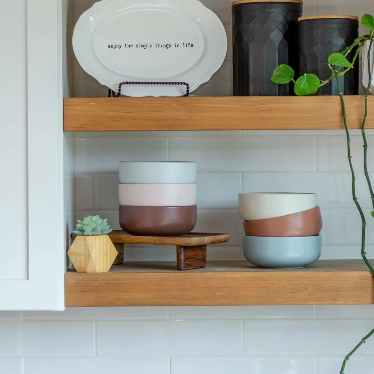 Everything Kitchens Modern Flat 24oz Bowls (Set Of 4) | Beige 7 Everything Kitchens Modern Flat 24oz Bowls (Set Of 4) | Beige - Image 5