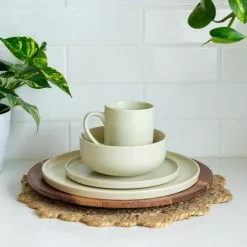 Everything Kitchens Modern Flat 11" Dinner/Charger Plates (Set Of 4) | Beige -Dinnerware Shop ek modern flat lifestyle squares 0028 capture0011 3 1