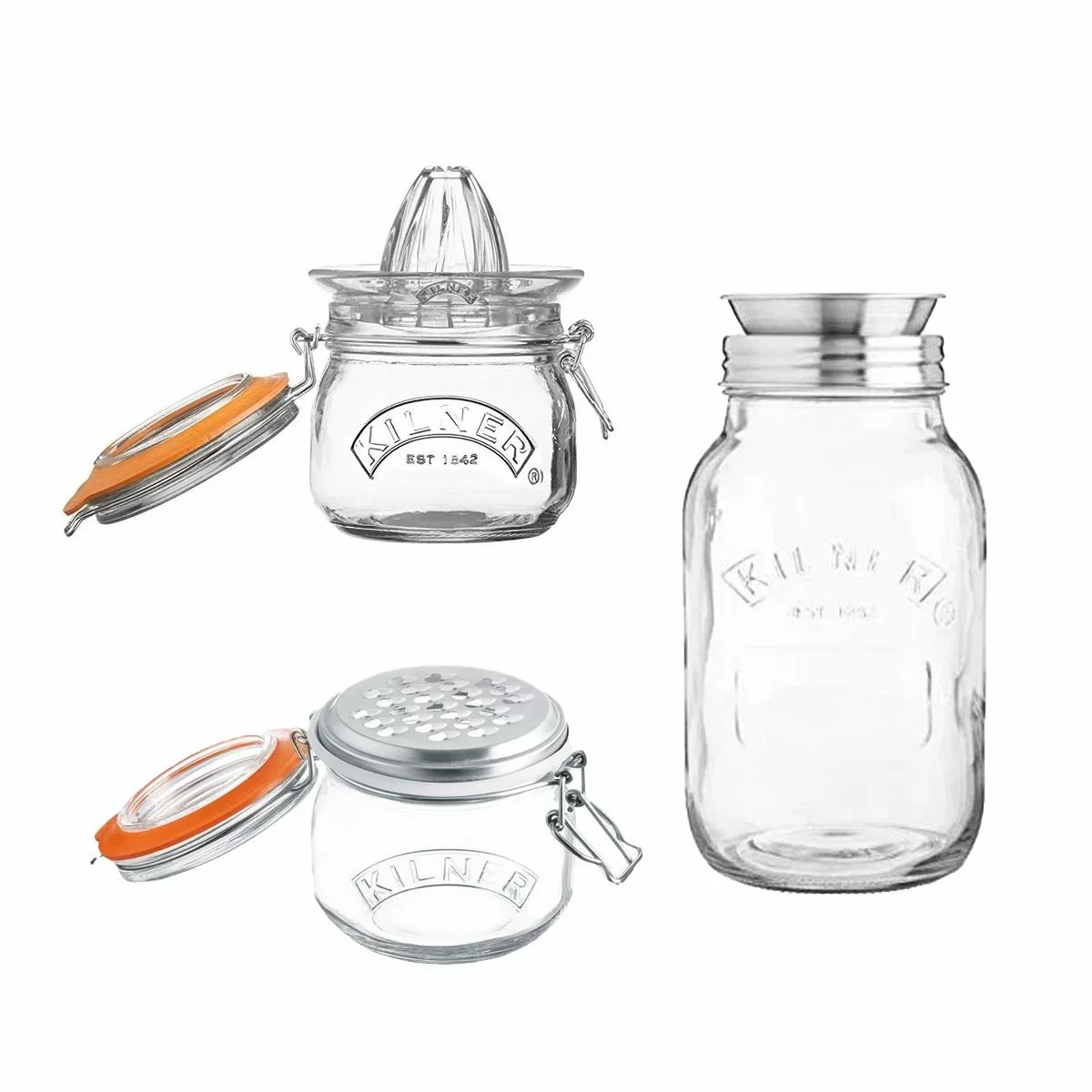 Kilner Kitchen Tool Bundle | Juicer, Grater, & Spiralizer 3 Kilner Kitchen Tool Bundle | Juicer, Grater, & Spiralizer