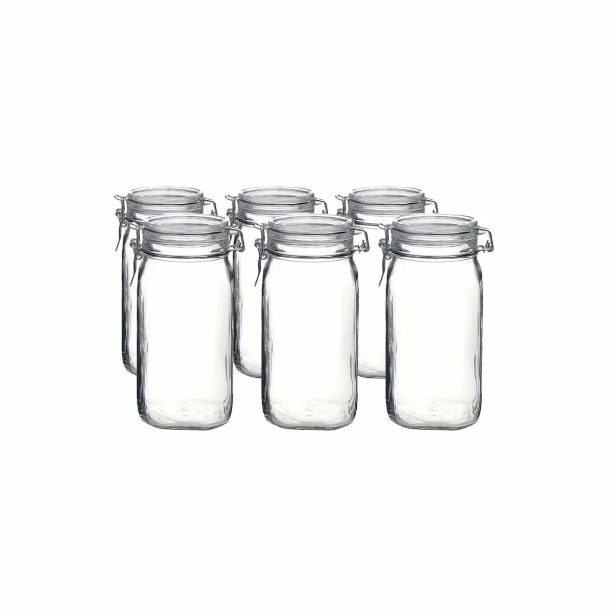 Bormioli Rocco 1.5L Swing Top Fido Canning Jars | 6-pack 3 Bormioli Rocco 1.5L Swing Top Fido Canning Jars | 6-pack