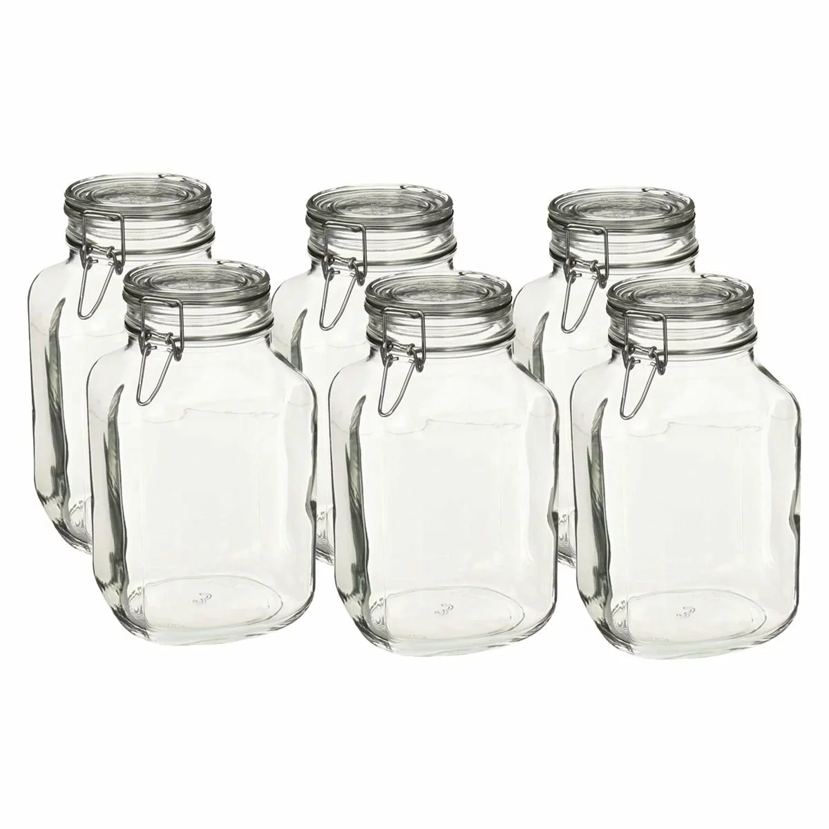 Bormioli Rocco 3L Swing Top Glass Fido Glass Jars | 6-pack 3 Bormioli Rocco 3L Swing Top Glass Fido Glass Jars | 6-pack
